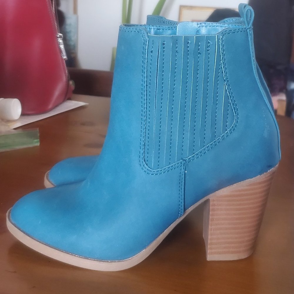 Teal boots